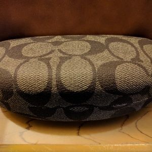 Coach Signature Hard Clam Shell Eyeglass Case